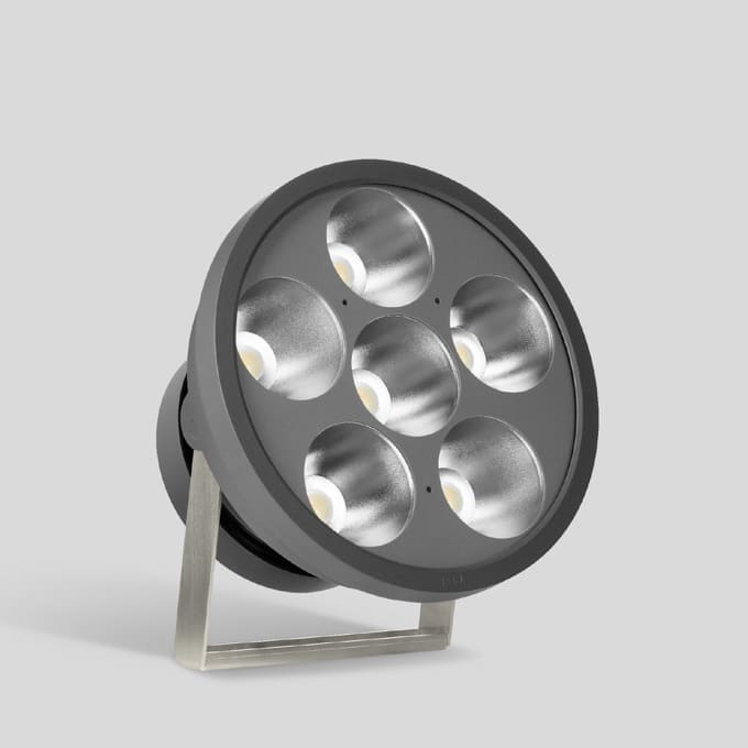 Bega - Projecteur ultra puissant RGBW, pour intérieur et extérieur, Graphite