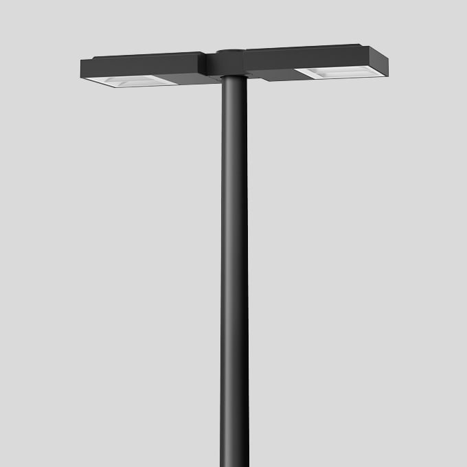 Bega - Luminaire tête de mât, Graphite · 3000 K