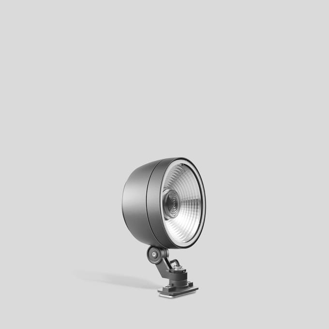 Bega - Projecteur puissant, pour inst. sur mâts profilés, Argent · 4000 K