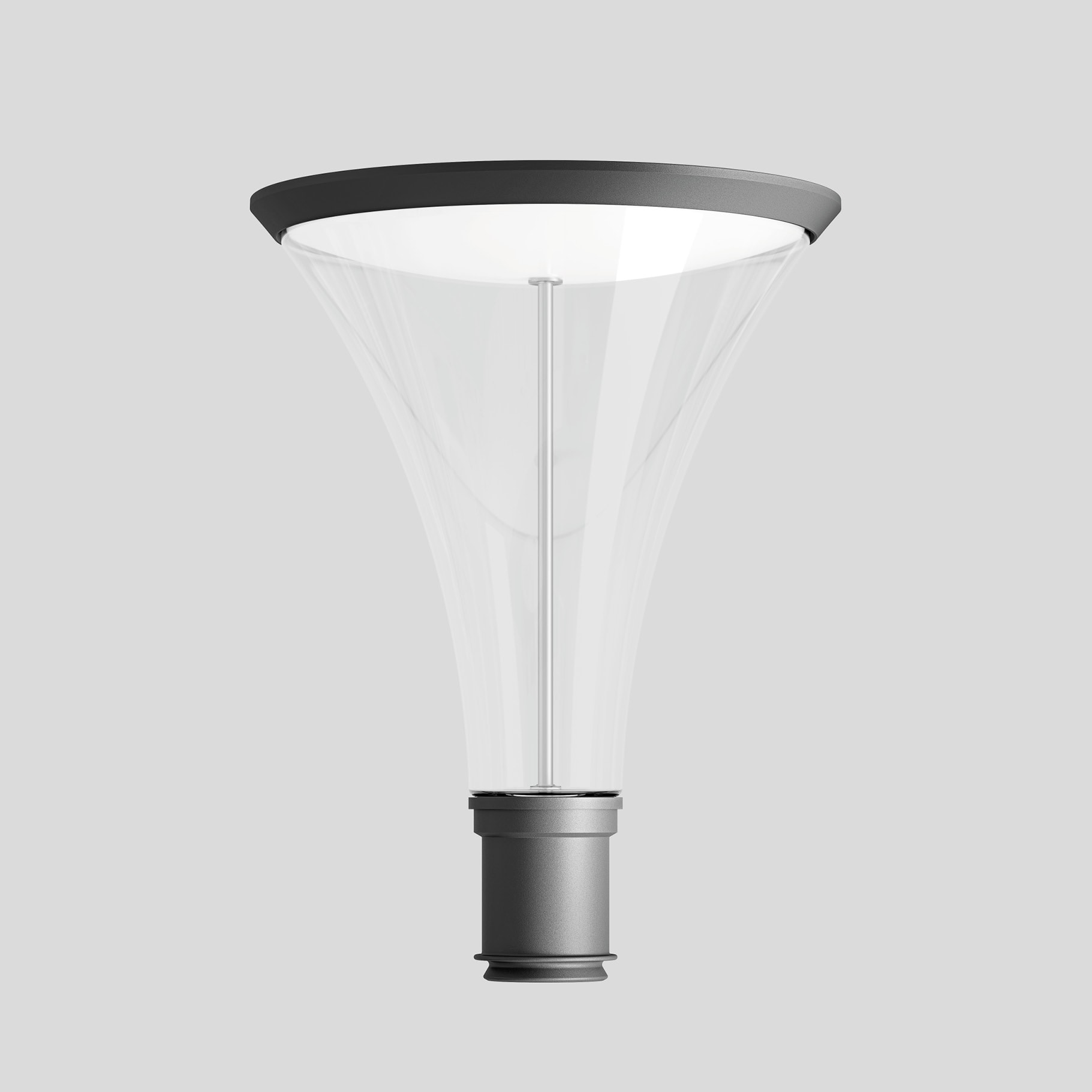 Bega - Tête de profilé lumineux, Argent · 4000 K