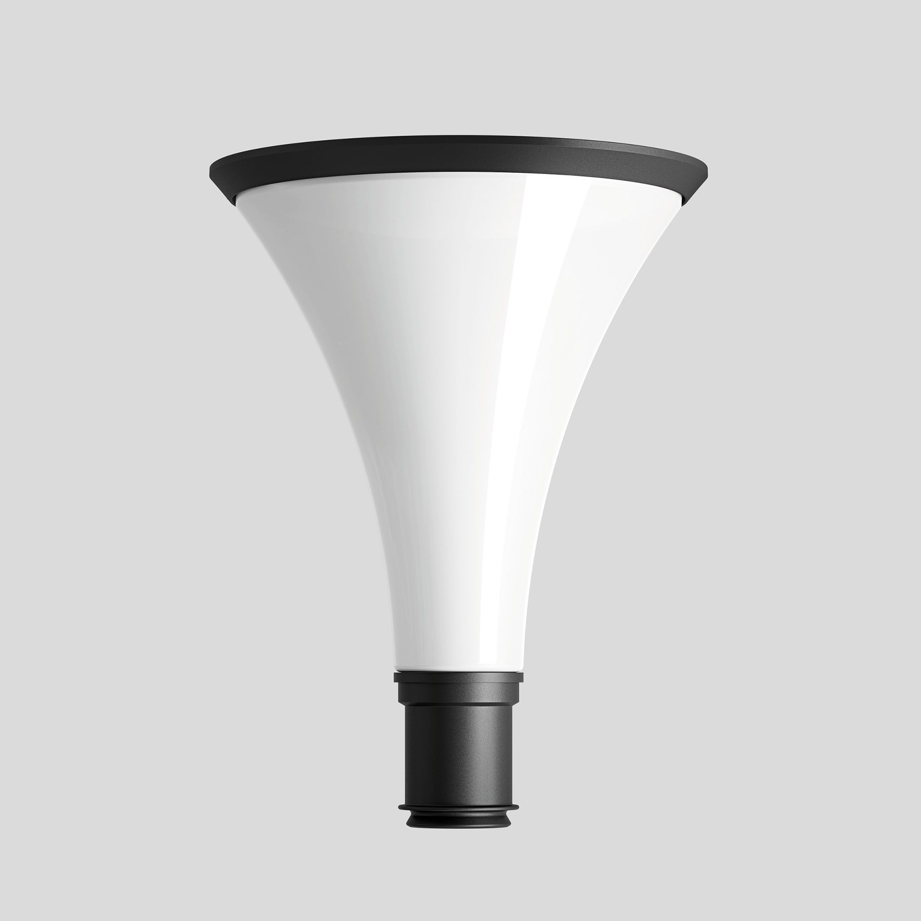 Bega - Tête de profilé lumineux, Graphite · 4000 K