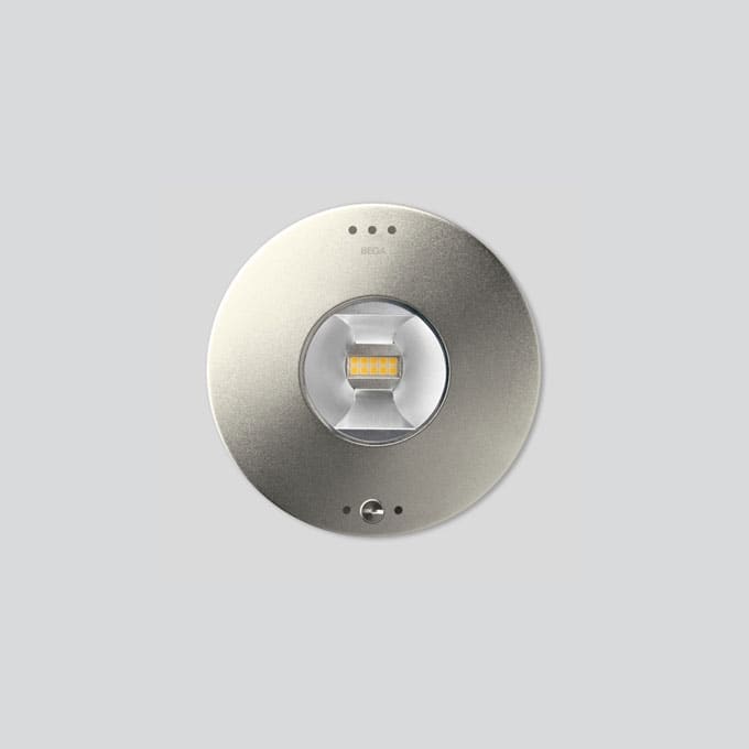 Bega - projecteur de piscine, pour intérieur et extérieur, Acier inoxydable mat · 3000