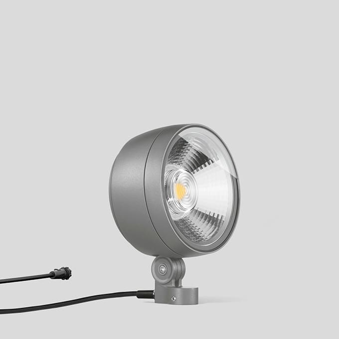 Bega - Projecteur puissant, Argent · 3000 K
