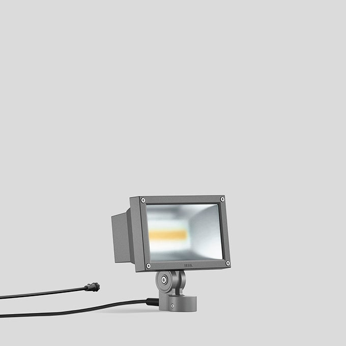 Bega - Projecteur de façades, Argent · 3000 K