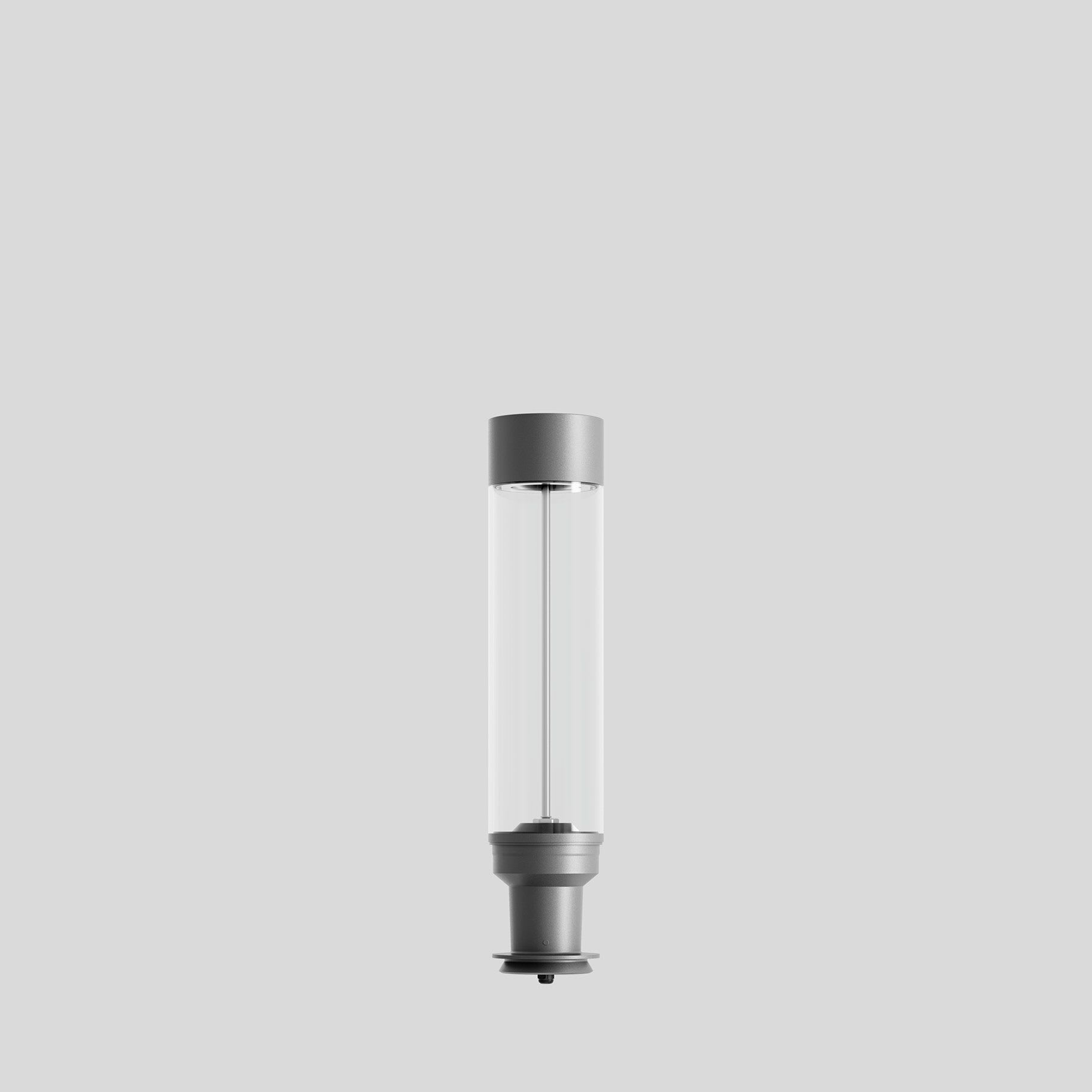 Bega - Tête de profilé lumineux, Argent · 3000 K