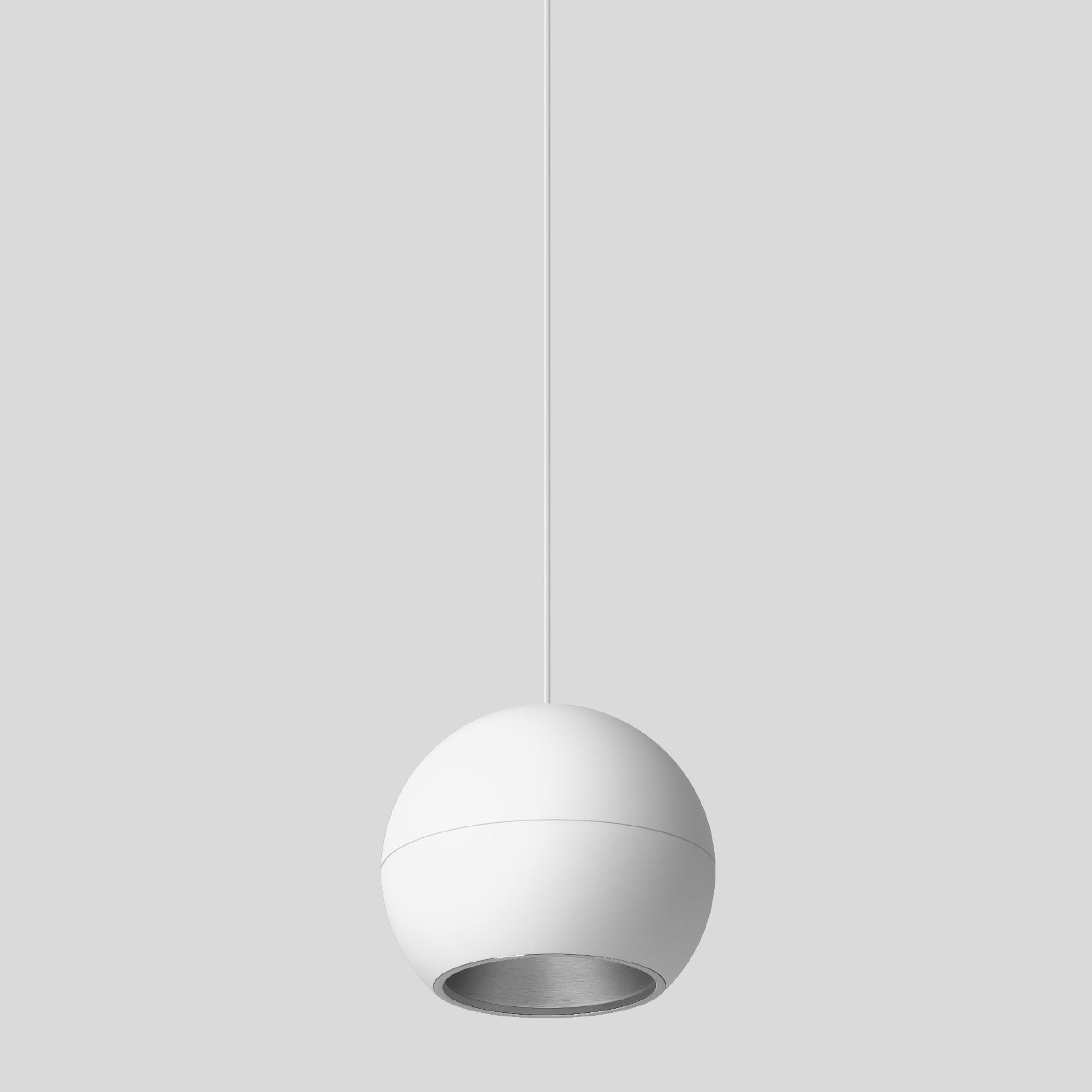 Bega - Suspension, Blanc satiné/alu · 3000 K