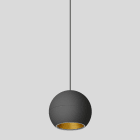 Bega - Suspension, Noir satiné/laiton · 3000 K