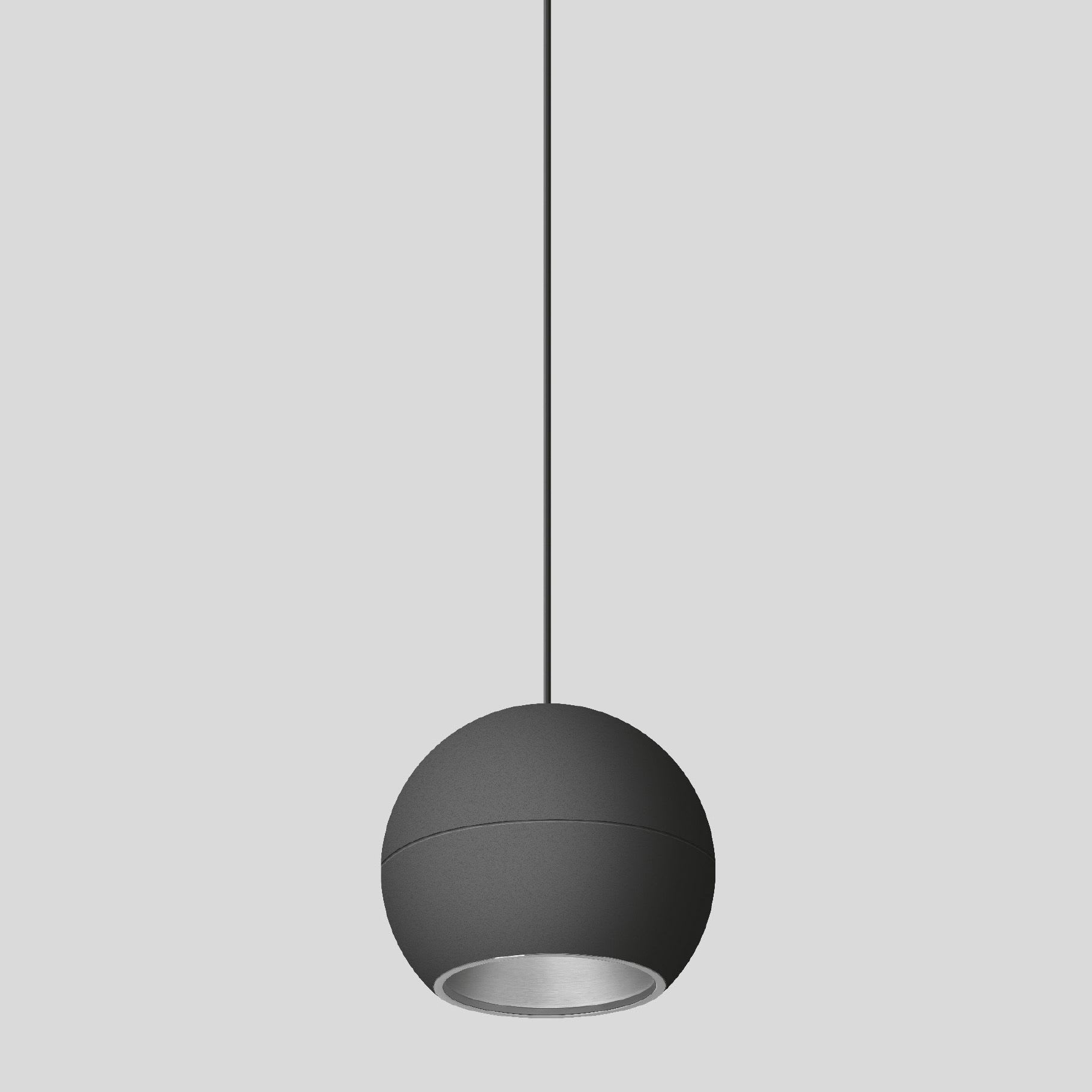 Bega - Suspension, Noir satiné/alu · 3000 K