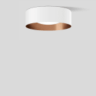 Bega - Plafonnier, Blanc satiné/cuivre · 3000 K