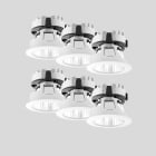 Bega - Plafonniers encastrés-spots, Blanc satiné · 2700 K