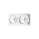 Arkoslight - Black Foster S Recessed 2 Flood Dim Push 4000K IP20 CRI>90 Blanc
