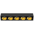 Arkoslight - Black Foster Surface Remote 5 Spot IP20 CRI>90 3000K Ntmg