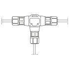 Arkoslight - Connector Ip67 T-Shape Cable D3.5-7.5 N - Catégorie: Yoru Spike Accessories