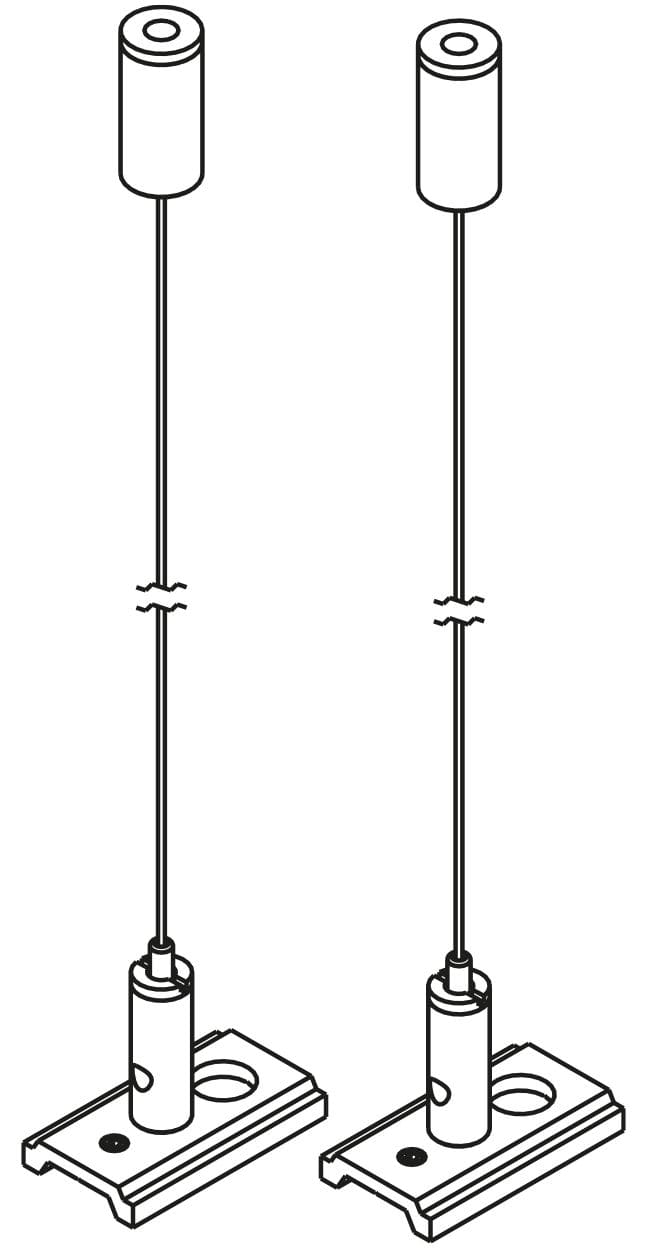 Arkoslight - Indirect Light Suspension Kit 48V Blanc Texturé