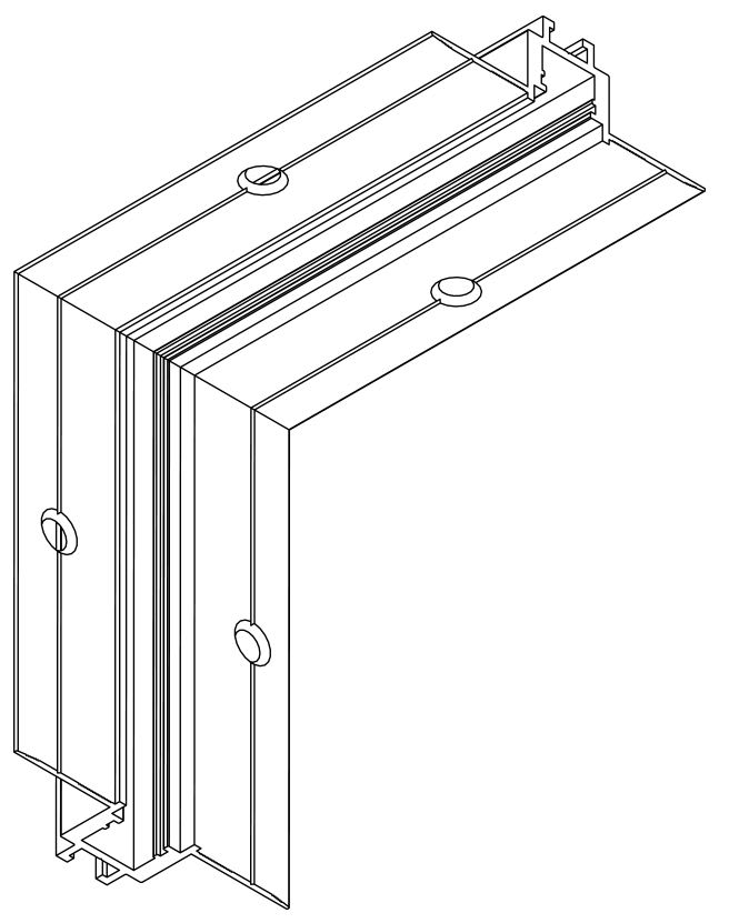 Arkoslight - Minimal Track 24V Tri Corner 2 Planes Noir