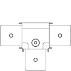 Arkoslight - Track 48V Surface T-Joint One Plane Nt