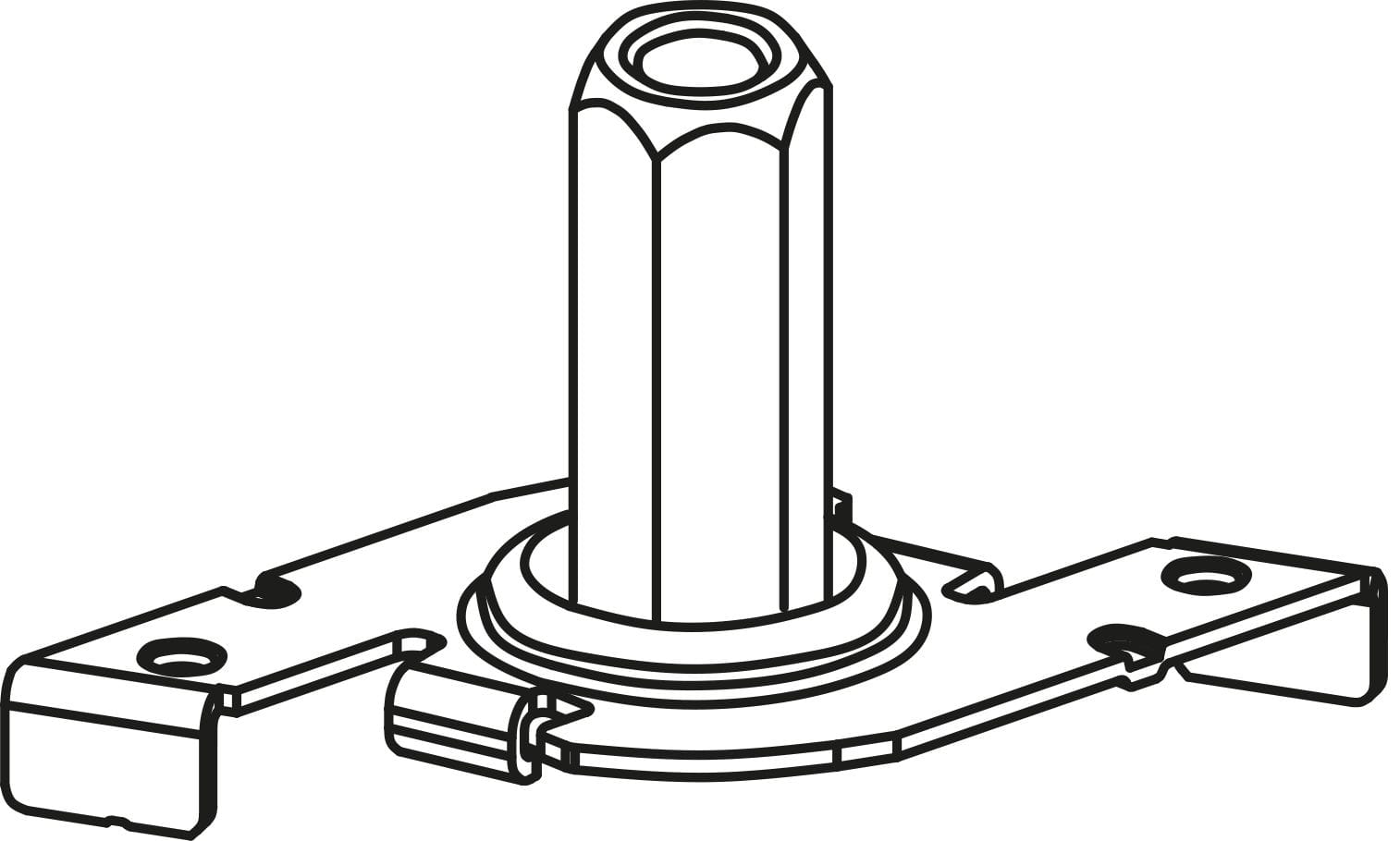 Arkoslight - Trimless Clamp For M6 Rod 48V - Catégorie: Track 48V