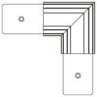 Arkoslight - Track 48V Surface Short Corner 90° One Plane N