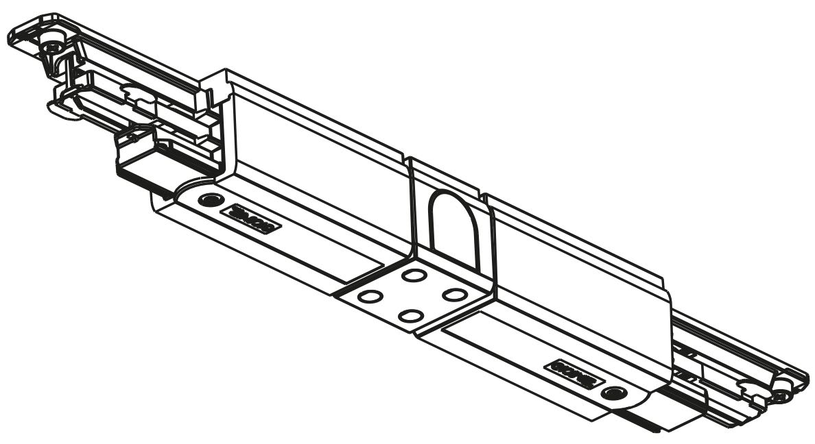 Arkoslight - Track 3L Dim Dali Central Connector Noir - Catégorie: Track 3L Dim