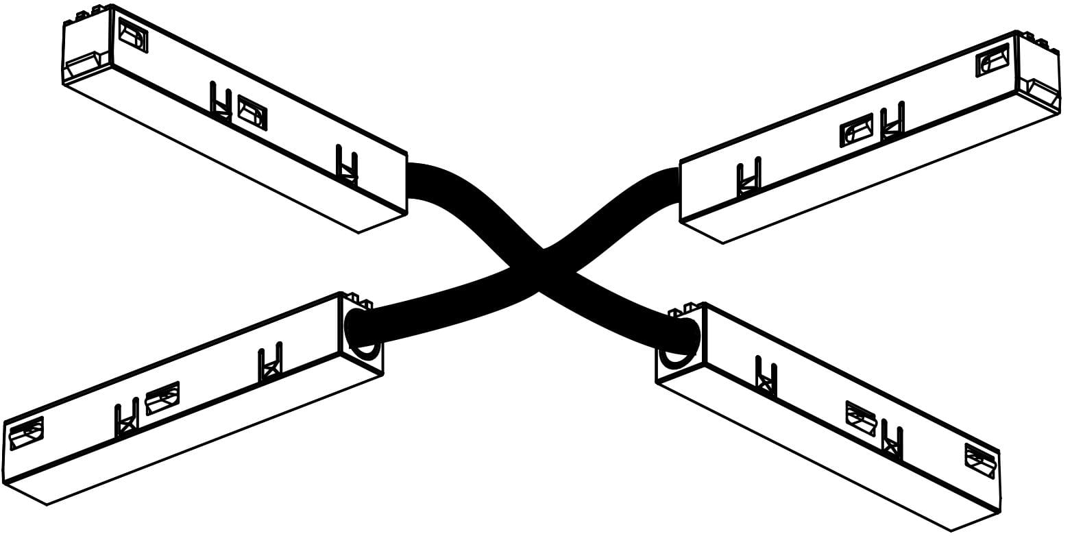 Arkoslight - X-Joint Connector 48V N - Catégorie: Black Foster Surface & Micro