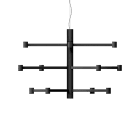 Arkoslight - Art Chandelier Suspension 3000K Noir Texturé