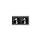 Arkoslight - Black Foster Asymmetric Recessed 2 Dim Dali 2700K IP20 CRI>90 Blanc-Noir