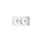 Arkoslight - Black Foster Recessed 2 Flood Dim Dali 3000K IP20 CRI>90 Blanc