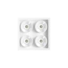 Arkoslight - Black Foster Recessed 2X2 Flood Dim Dali 4000K IP20 CRI>90 Blanc