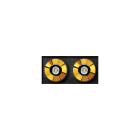 Arkoslight - Black Foster Trimless 2 Spot 4000K IP20 CRI>90 Noir Mat-Or métallique