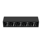 Arkoslight - Black Foster Surface 5 Flood Dim Dali 2700K IP20 CRI>90 NT