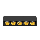 Arkoslight - Black Foster Surface 5 Flood Dim Dali 4000K IP20 CRI>90 NTMG
