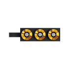 Arkoslight - Black Foster Cutom Module 3X 38° Dim Dali 4000K IP20 CRI>90 Noir-Or métallique