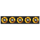 Arkoslight - Black Foster Cutom Module 5X 38° Dim Dali 3500K IP20 CRI>90 Noir-Or métallique