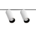 Arkoslight - Fit 35 48V Double Spot 2700K IP20 CRI>90 Blanc Texturé - Rail Blanc