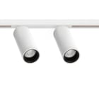 Arkoslight - Fit 35 48V Short Double Flood 3500K IP20 CRI>90 Blanc Texturé - Rail Blanc