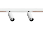 Arkoslight - Fit 20 48V Short Double Dim Dali Spot 3500K Blanc Texturé - Rail Blanc