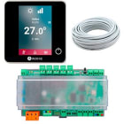 AIRZONE - Pack Aidoo Pro Control Wi-Fi Vectiloconvecteur - Blueface zero Cable Noir