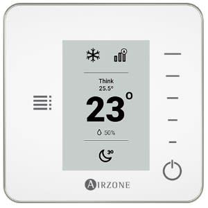 AIRZONE - Thermostat Uno Monochrome  Think Radio Blanc