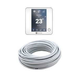 AIRZONE - Pack Thermostats Blueface zero Blancs (4) + Câble