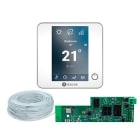 AIRZONE - Pack Thermostats Blueface zero Blancs (6) + Câble + Webserver Cloud Wifi