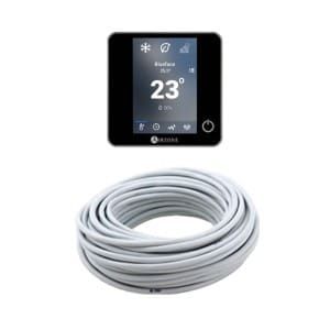 AIRZONE - AZ Pack de thermostats - 8 Blueface filaire noir + câble 100m