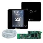 AIRZONE - Pack Thermostats BluefaceZero (1) Lite Filaires Noirs (7)+Câble+Webserver Wifi
