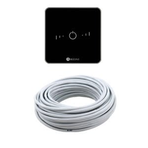 AIRZONE - Pack Thermostats Lite Filaires Noirs (4) + Câble