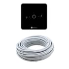 AIRZONE - Pack Thermostats Lite Filaires Noirs (4) + Câble