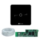 AIRZONE - Pack Thermostats Lite Filaires Noirs (5) + Câble + Webserver Wifi