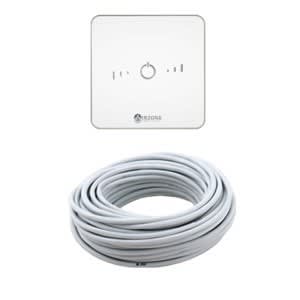 AIRZONE - Pack Thermostats Lite Filaires Blancs (7) + Câble