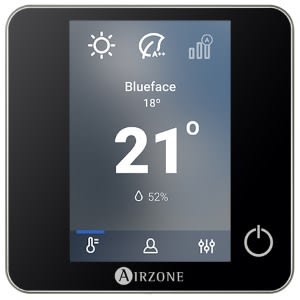 AIRZONE - Thermostat Ibpro32 Couleur Blueface zero Filaire Noir