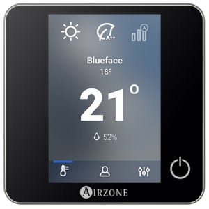 AIRZONE - Thermostat Ibpro32 Couleur Airzone BluEZero Filaire Noir