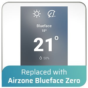 AIRZONE - Thermostat Radiant Couleur Airzone Blueface zero Filaire Blanc