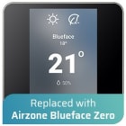 AIRZONE - Thermostat Radiant Couleur Airzone Blueface zero Filaire Noir